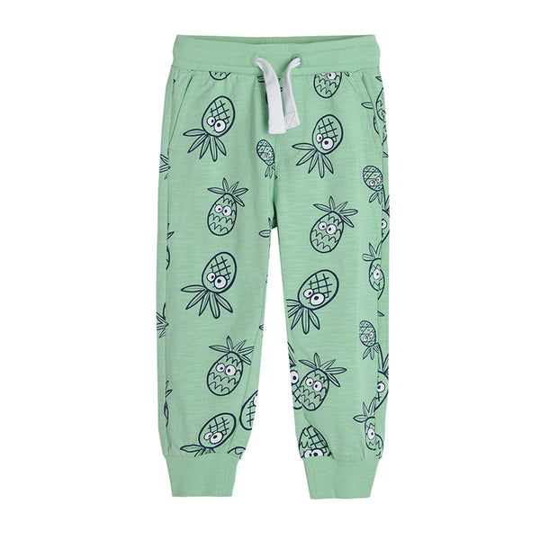 Boy's Sweat Pants Green Pine Apples CC CCB2411610