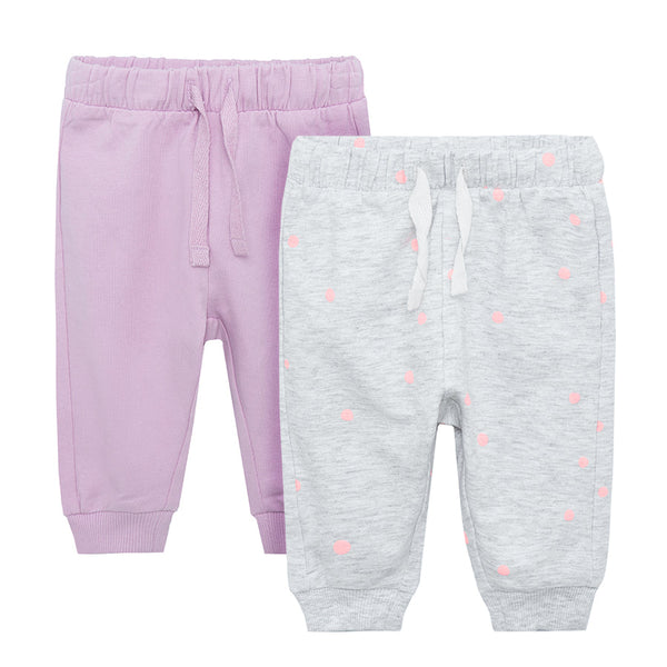 Girl's Sweat Pants Gray Violet Set 2 Pcs CC CCG2500941 00