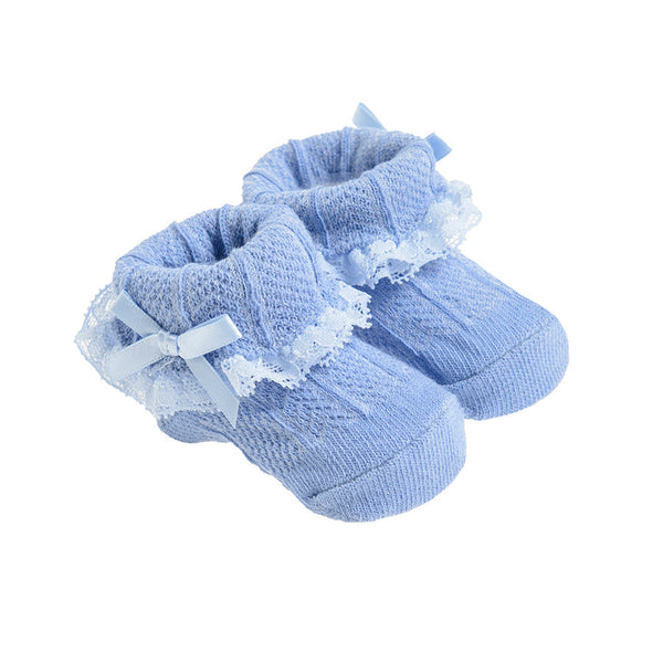 Girl's Socks Light Blue Lace CC CHG2400489