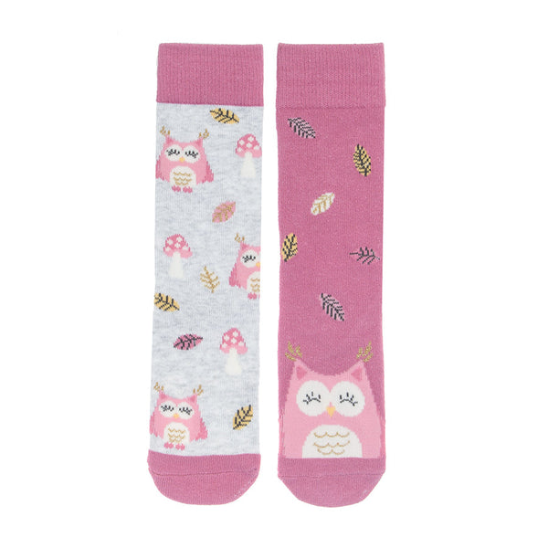 Girl's Socks Gray And Pink CC CHG2511273